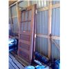 Image 2 : Wood Door with glass and closer 35.25" x 83 3/4"
