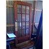 Image 1 : Wood Door with glass and closer 36" x 83.75"