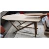 Image 1 : Large vintage wooden ironing board - 5ft Long x 32" or 36" total H x 15"W