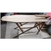 Image 2 : Large vintage wooden ironing board - 5ft Long x 32" or 36" total H x 15"W