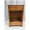 Image 1 : Maple wood night stand - 26"H x 17 3/4"W x 10.5"D