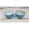 Image 1 : 2 vintage blue pyrex bowls