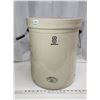 Image 1 : Medalta 8 gal crock - dirty, no chips, small crack on bottom corner