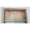 Image 2 : "Crystal Globe" vintage glass and wood washboard - 24"H x 12"W