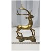 Image 4 : Heavy brass deer ornament - 15.5"H x 10"long x 6"W