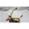 Image 7 : Heavy brass deer ornament - 15.5"H x 10"long x 6"W