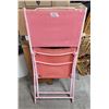 Image 5 : Vintage pink folding lawn chair