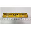 Image 1 : 1978 Saskatchewan (SK) contractor license plate topper