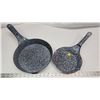 Image 1 : Pair of Graniteware frying pans