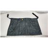 Image 1 : Black leather work apron - appears unused, like new