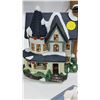 Image 8 : Box of 9 assorted Christmas village lighted houses