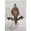 Image 1 : Nice - Vintage bronze wall sconce light fixture
