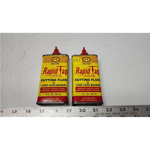 2 Vintage full tins - Rapid Tap, cutting fluid