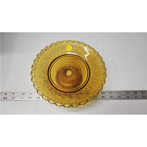 Amber depression serving dish