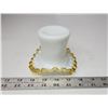 Image 5 : Fentew? Golden crest/trim milk glass dish