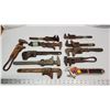 Image 1 : 11 assorted vintage pipe wrenches