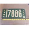 Image 1 : Sask 1918 license plate 17886
