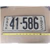 Image 1 : Sask 1925 license plate 41-586