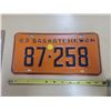 Image 1 : 1963 Saskatchewan license plate