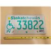 Image 1 : Saskatchewan license plate handicap 33822