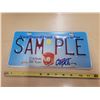 Image 1 : Newfoundland & Labrador "500 years Cabot" sample license plate SAM-PLE