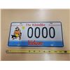 Image 1 : Yukon "The Klondike" sample license plate 0000
