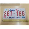 Image 1 : Alberta "Wild Rose Country" license plate SBT-185