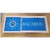 Image 1 : Bacardi Rum mirrored clock 25 1/4" x 10 1/4"