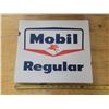 Image 1 : Mobil "Regular" gas pump sign 13 3/4" x 12"