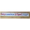 Image 1 : Goodyear "Carry a 3t spare" metal sign 39" x 5"