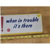 Image 5 : Goodyear "Carry a 3t spare" metal sign 39" x 5"