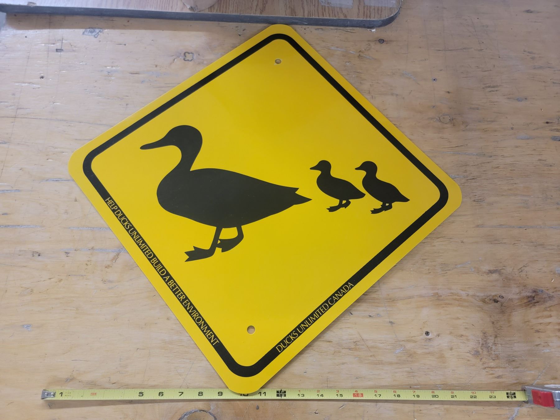 Utility Duck Sign Ducks Unlimited