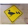 Image 1 : Ducks Unlimited "Duck Crossing" metal sign 18" x 18"