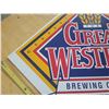 Image 3 : The Great Western Brewing Company advertising sign 18" x 18"