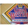 Image 7 : The Great Western Brewing Company advertising sign 18" x 18"
