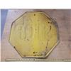 Image 5 : yellow steel stop sign 24" x 24"