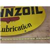 Image 10 : double sided Pennzoil advertising sign 31" x 18"