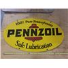 Image 1 : double sided Pennzoil advertising sign 31" x 18"