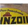 Image 4 : double sided Pennzoil advertising sign 31" x 18"