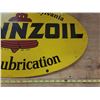 Image 6 : double sided Pennzoil advertising sign 31" x 18"