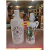 Image 1 : Hudson's Bay whiskey bottle & German Enzian bottle, both empty