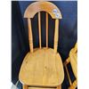 Image 2 : 2 wooden children's chairs, one needs repair - chairs match table in lot 1605