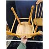 Image 3 : 2 wooden children's chairs, one needs repair - chairs match table in lot 1605