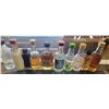 Image 2 : 10 mini collectible liquor bottles - most full, some partial or empty (see pictures)