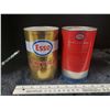 Image 2 : 2 Esso oil tins (full)