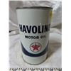 Image 2 : Havoline Texaco motor oil 1qt empty