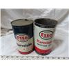 Image 2 : Esso Marvel lube 1 qt oil cans pair empty