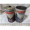 Image 1 : Pair Durafilm, 1qt motor oil can B/A pair