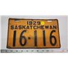 Image 1 : 1929 Saskatchewan license plate - 16-116