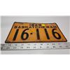 Image 2 : 1929 Saskatchewan license plate - 16-116